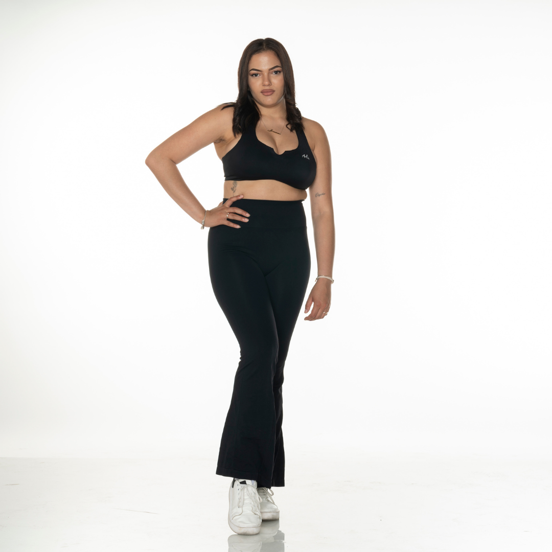 Arlú Scrunchy Flare Leggings