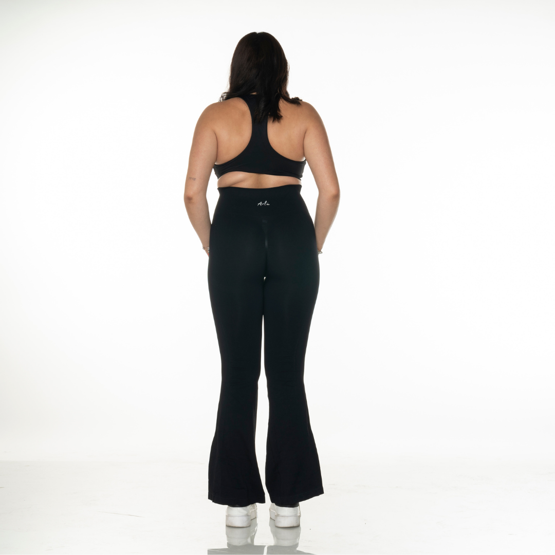 Arlú Scrunchy Flare Leggings