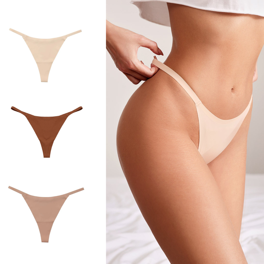 3 SLIPS, seamless underwear (unifarbig)